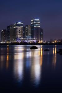Vista generica su Quanzhou o vista sulla città dall'interno dell'hotel