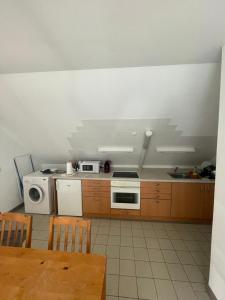 Kuchyň nebo kuchyňský kout v ubytování Mariengestüt am Kreuzberg