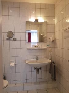 Koupelna v ubytování Hotel Mühleneck