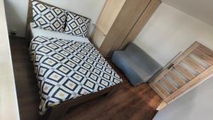 Ένα ή περισσότερα κρεβάτια σε δωμάτιο στο Cosy&Bright TeofilowDistrict