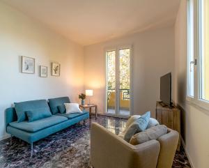 Χώρος καθιστικού στο Casadelfalegname FRASSINO 3 Stanze 7 posti letto 1 singola 1 doppia 1 tripla