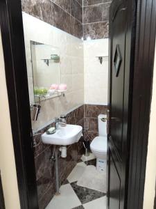 łazienka z umywalką i toaletą w obiekcie Appartement la vallée w mieście Safi