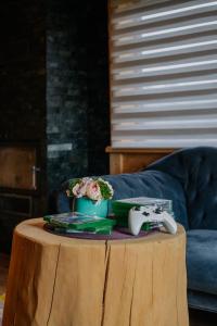 Posedenie v ubytovaní Drewniana Osada w Górach Polne Domki