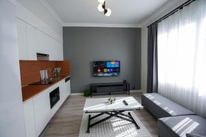 TV a/nebo společenská místnost v ubytování Merkuri apartments