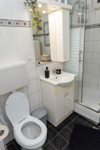 Koupelna v ubytování Sweet House Parlament + 36 fotografií