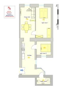 Majutuskoha Sobieski Inner Ring Apartments korruse plaan
