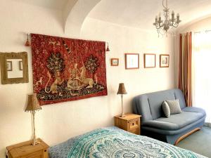 Posezení v ubytování Elbenland Apartments Sächsische Schweiz