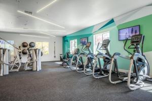 Fitness centrum a/nebo fitness zařízení v ubytování Sunnyvale 1BR w Gym Pool nr Google Apple SFO-320