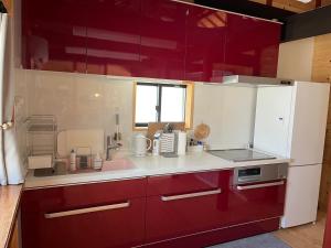 Kuchyň nebo kuchyňský kout v ubytování Vacation Rental -otonarisan-一軒家貸切- 駐車場無料