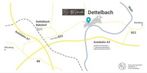 un mapa de la erradicación de la malaria delhi en Aparthotel Alte Schmiede Dettelbach, en Dettelbach