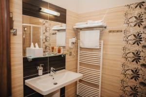 Koupelna v ubytování Hotel Elegance