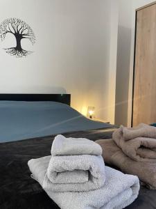 Кровать или кровати в номере Apt neuf à 1 min de la mer à Sausset
