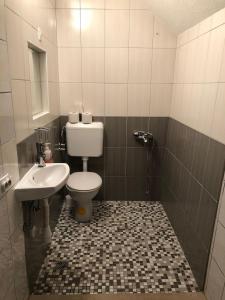 bagno con servizi igienici e lavandino di Apartment Sutivan 5629a a Sutivan (San Giovanni di Brazza)