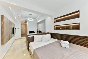 Porto Sea View Apartments客房内的一张或多张床位