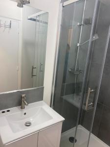 Koupelna v ubytování Hôtel Particulier Morez