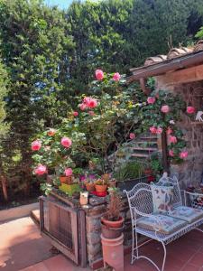 A garden outside B&B La Dimora di Alida