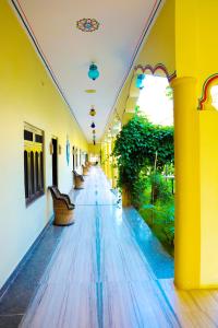 Balkón nebo terasa v ubytování Hotel Mewad Haveli Pushkar