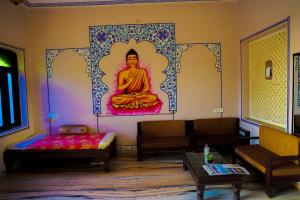Posezení v ubytování Hotel Mewad Haveli Pushkar