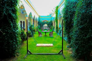 Zahrada ubytování Hotel Mewad Haveli Pushkar