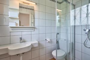 Koupelna v ubytování Villa Brusc