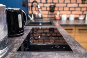 Kuchyňa alebo kuchynka v ubytovaní Przytulny Apartament Z Wieżą