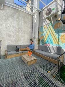Posezení v ubytování MedioMundo Hostel