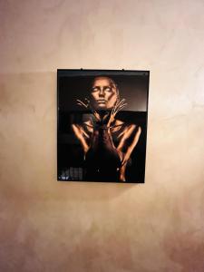 a picture of a woman on a wall at Hotel La Ane in Babadau