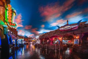 a view of a city at night with at Sunset Station Hotel & Casino in Las Vegas