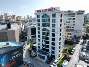 an aerial view of a hotel in a city at Asia City Hotel Istanbul in Istanbul