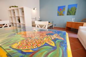 A seating area at Casa Fabio