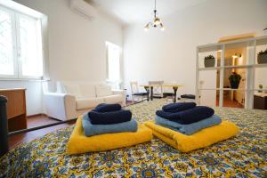 A bed or beds in a room at Casa Fabio