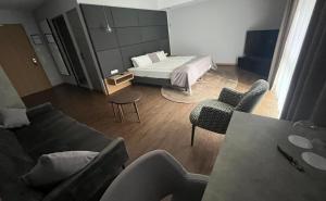 Postel nebo postele na pokoji v ubytování Hotel am Markt