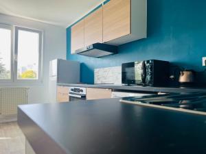 Kuchyň nebo kuchyňský kout v ubytování Happy Day-Appartement entier 2 chambres-60 m2