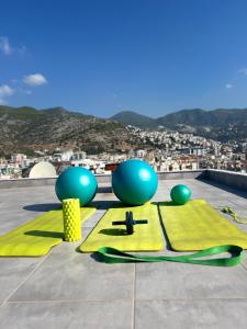 a view of a city from the roof of a building at Aria Riva Apart Hotel in Alanya