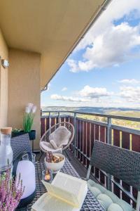 Balkón nebo terasa v ubytování Apartment Bergwiese I Balkon I Aufzug I Stellplatz