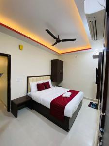 Katil atau katil-katil dalam bilik di Hotel Grill inn