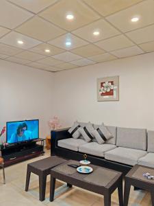 TV a/nebo společenská místnost v ubytování Cleopetra Hotel