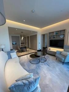 a large living room with a couch and a table at Best opportunity in emaar in Istanbul