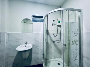 A bathroom at C-Code Resort