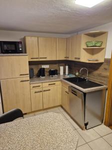 Dapur atau dapur kecil di Ferienhaus Memleben