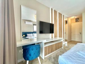 TV a/nebo společenská místnost v ubytování Comfort Apartments Pasha