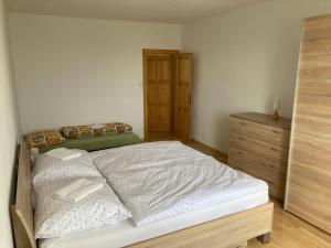 Postel nebo postele na pokoji v ubytování 2 rooms apartment with balcony + 3 fotografie