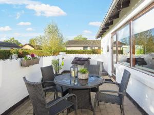 Balkón nebo terasa v ubytování 4 person holiday home in Haderslev