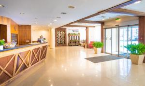 Móttaka eða anddyri á Hotel Enziana Wien

