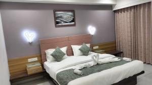 HOTEL AURELLIA客房内的一张或多张床位