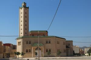 a building with two towers on top of it at Apartment Hay Arrid Nador قرب فران دبي in Nador