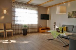 Et tv og/eller underholdning på Spreewald Ferienhaus Bludniki