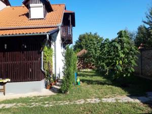 Vonkajšia záhrada v ubytovaní Apartment in Balatonszemes 38456