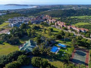 an aerial view of a large estate with a house at Mount Castleton in Plettenberg Bay
