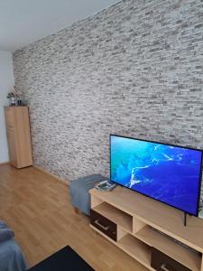 Televízia a/alebo spoločenská miestnosť v ubytovaní Riviera Lipno 502-12